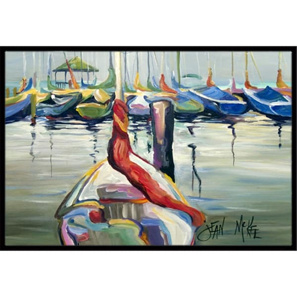 Carolines Treasures Lasalle Sailboats Indoor and Outdoor Mat- 24 x 36 in. - JMK1056JMAT
