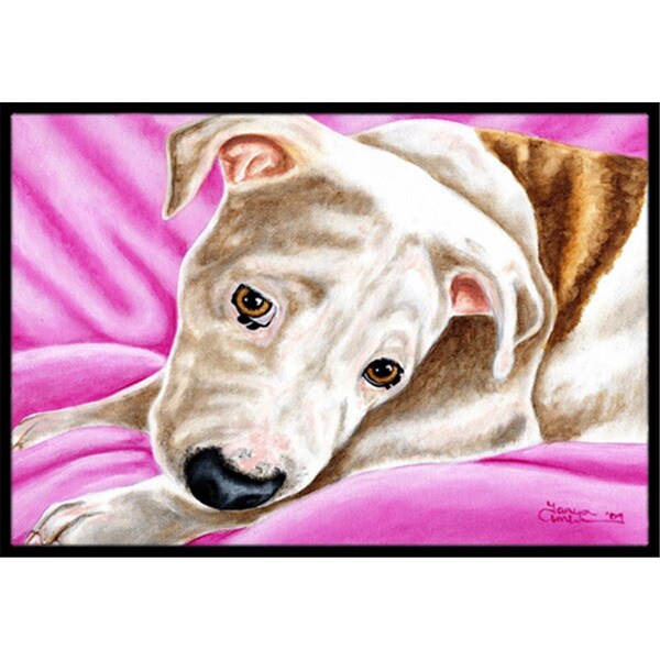 Carolines Treasures Dream Girl Pit Bull Indoor or Outdoor Mat- 24 x 36 - AMB1413JMAT