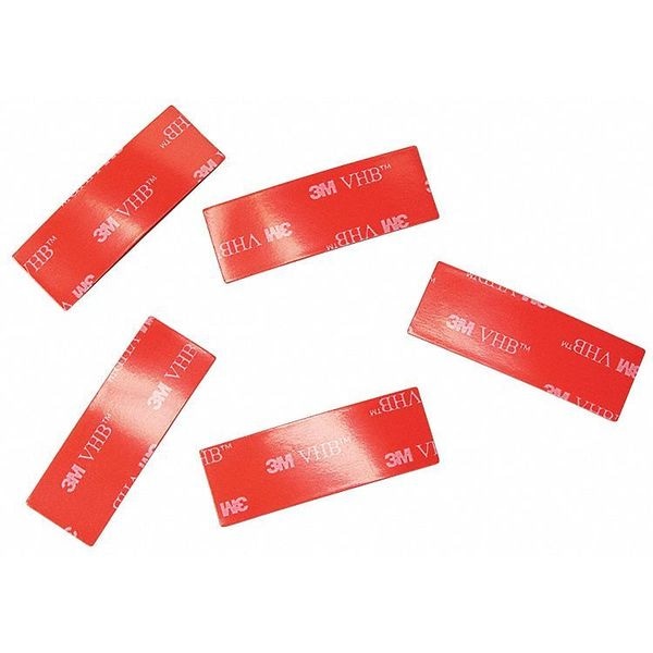 3M Double-Sided Foam Tape, 1 in W, 4 in L, 1/16 in, Polyethylene Foam, Double-Sided - 4910