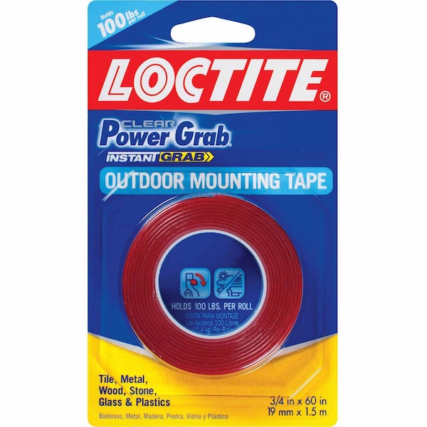 Ekena Millwork 3/4 x 60 inch (19mm x 1.5m) Loctite Power Grab Mounting Tape - 1360350