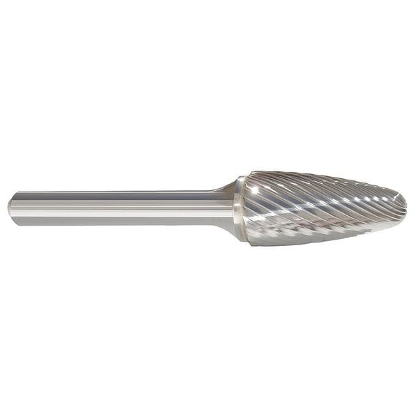 Zoro Select Carbide Bur, Tree, 3/4 In, 1/4 Shank - 310-001124