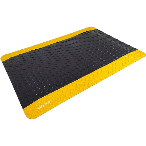 Global Industrial Antifatigue Mat, 3 in L x 2 in W, 9/16 Thickness, Black - B2128565