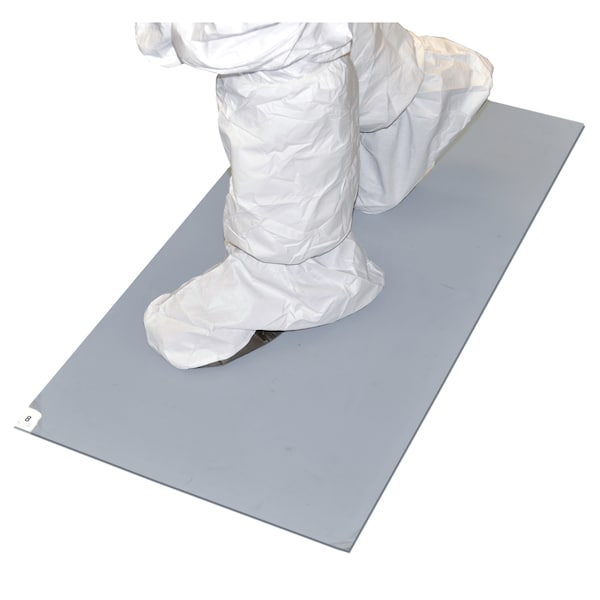 High-Tech Conversions Tackified Mat, Gray, 18x 36" Tacky, PK4 - TT-1836-34G