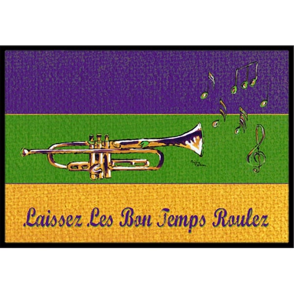Carolines Treasures Mardi Gras Indoor Or Outdoor Doormat - 18 x 27 in. - CA66826