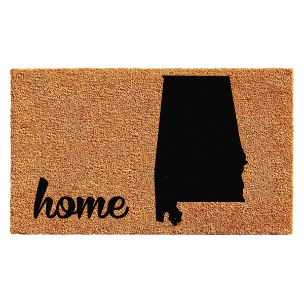 Calloway Mills Entrance Mat, Coir, Natural, Black - 102882436