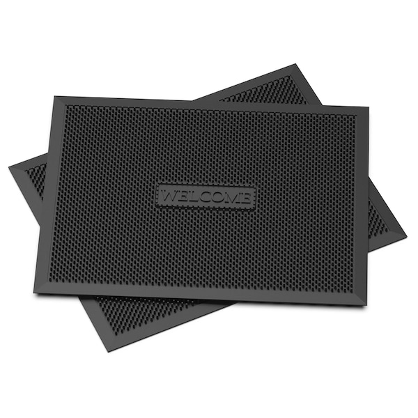 Tec Products Rubber, Black, 20 in W x 26 in L - TEC-MAT-B