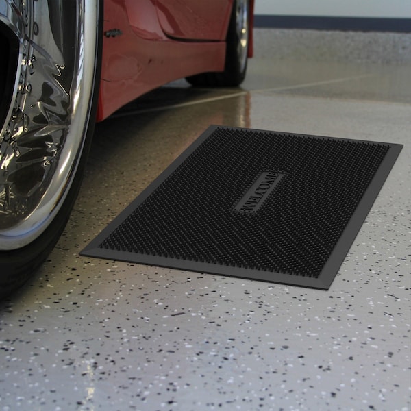 Tec Products Rubber, Black, 20 in W x 26 in L - TEC-MAT-B