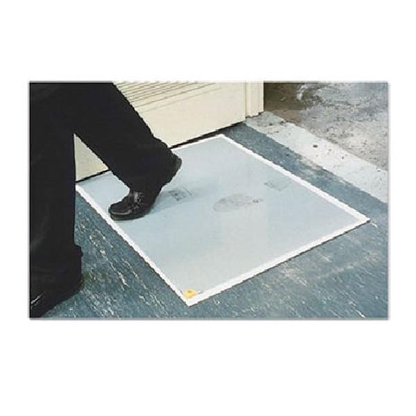 Dwellingdesigns 30 x 24 in. Walk-N-Clean Dirt Grabber Mat 60 Sheet Refill Pad, Gray - DW1630591