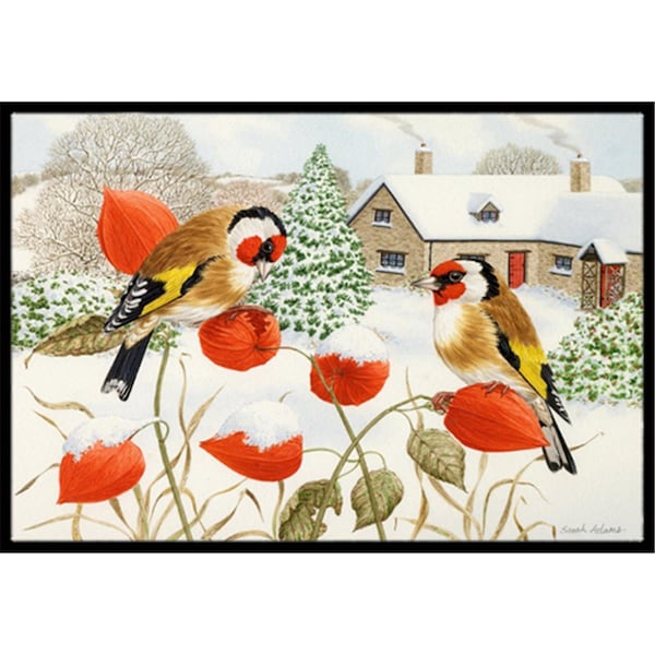 Carolines Treasures European Goldfinches Indoor or Outdoor Mat- 24 x 36 - ASA2189JMAT