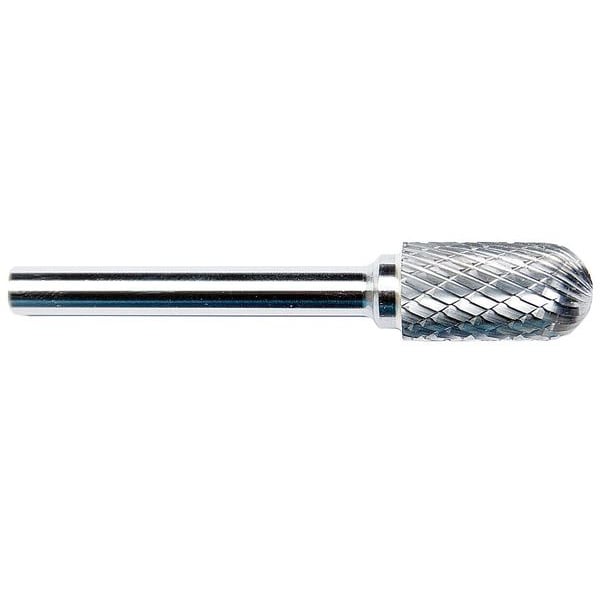 Zoro Select Carbide Bur, Cylindrical Ball Nose, 3/16 - 19D828