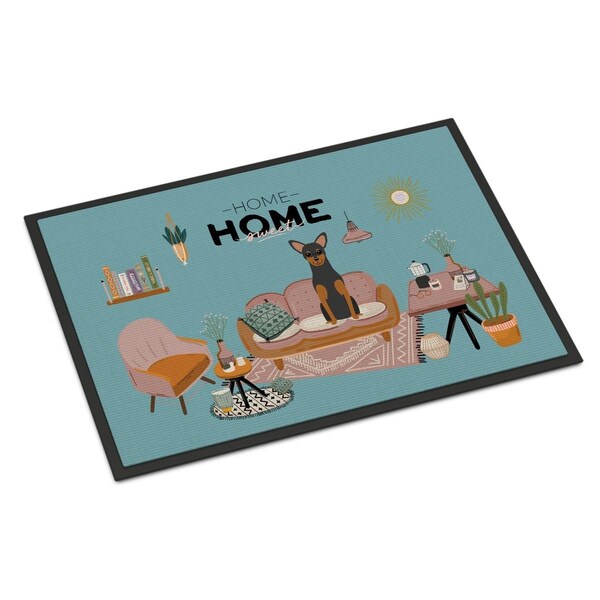Carolines Treasures 24 x 36 in. Manchester Terrier Sweet Home Indoor or Outdoor Mat - CK7873JMAT