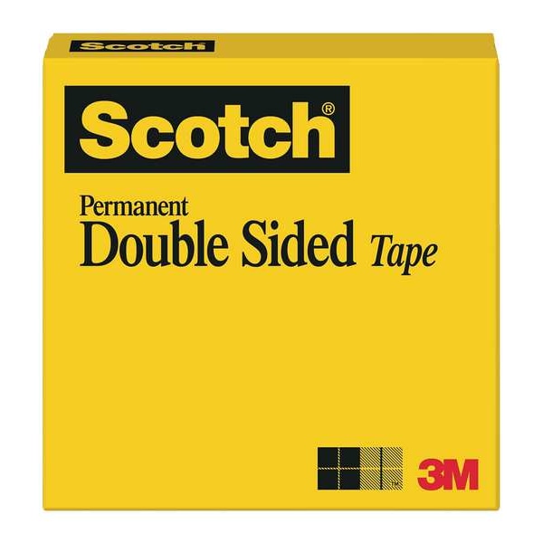 3M Double Coated Tape, 1 In x 108 ft., PK36 - 665