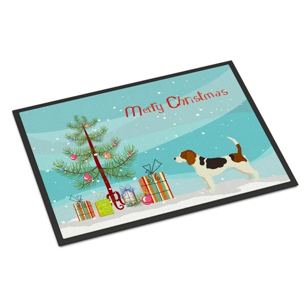 Carolines Treasures 18 x 27 in. Beagle Christmas Tree Indoor or Outdoor Mat - CK3519MAT
