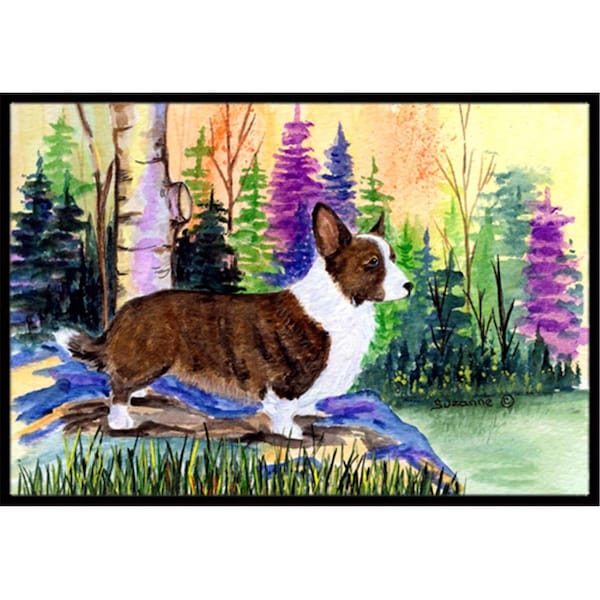 Jensendistributionservices 24 x 36 in. Corgi Indoor Or Outdoor Doormat - MI2551384