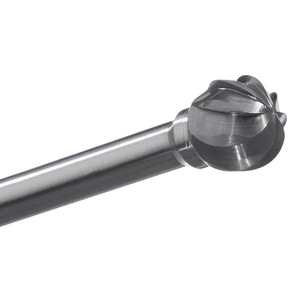 Champion Cutting Tool Ball Shaped Carbide Bur for Contour / Hole Deburring / Milling, 3/8in Cut Dia, 5/16in LOC - CHA SD3NF