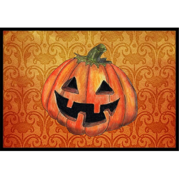 Micasa 18 x 27 in. October Pumpkin Halloween Indoor Or Outdoor Mat - MI55723