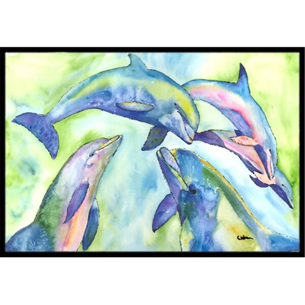 Carolines Treasures 18 x 27 in. Dolphin Indoor Or Outdoor Mat - 8548MAT