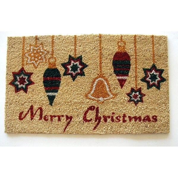 Geo Crafts 18 x 30 in. PVC Printed Ornaments with Merry Christmas - GE132118