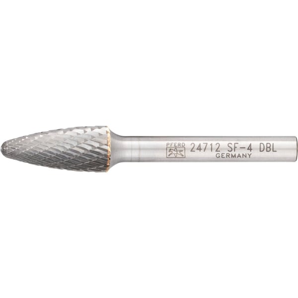 Pferd Carbide Bur, SCTI SF-4, 1/4", Double Cut - 24712
