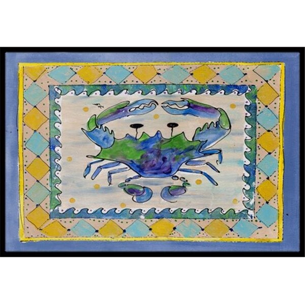 Carolines Treasures Carolines Treasures 8072-MAT Crab Indoor Or Outdoor Mat - 18 x 27 in. - 8072-MAT