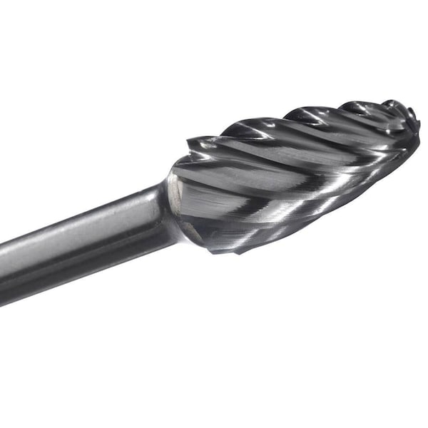 Champion Cutting Tool Tree Shaped Radius Carbide Bur, Narrow Contour Work, 3/8in Shank - CHA SF14NF-3/8