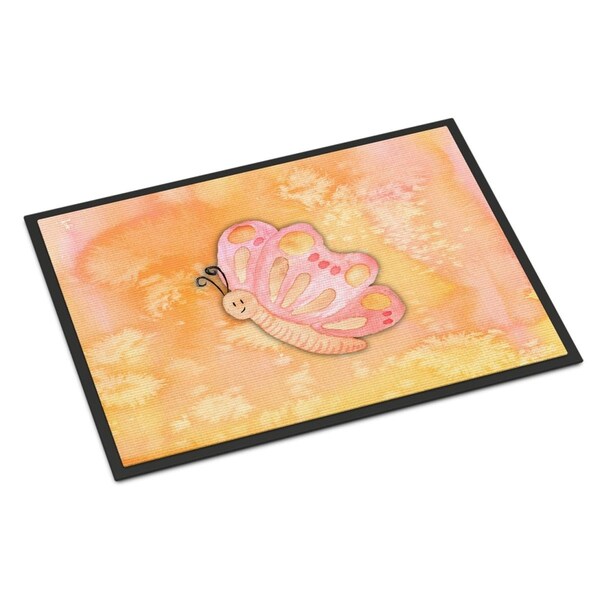 Carolines Treasures 24 x 36 in. Butterfly Watercolor Indoor or Outdoor Mat - BB7384JMAT