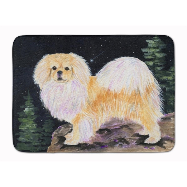 Carolines Treasures Starry Night Tibetan Spaniel Machine Washable Memory Foam Mat - SS8504RUG