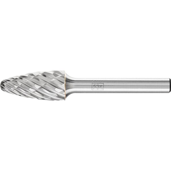 Pferd Carbide Bur - Tree Shape, CAST Cut - 1/2" x 1" x 1/4" Shank - SF-5 - 24729
