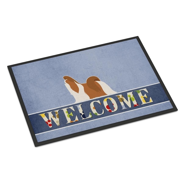 Carolines Treasures 18 x 27 in. Shih Tzu Welcome Indoor or Outdoor Mat - BB5550MAT