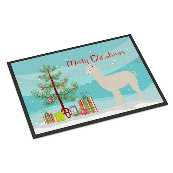 Carolines Treasures Alpaca Christmas Indoor or Outdoor Mat, 24 x 36 in. - BB9286JMAT
