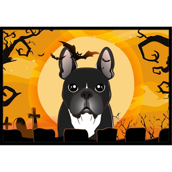 Carolines Treasures Halloween French Bulldog Indoor and Outdoor Mat- 18 x 27 in. - BB1785MAT