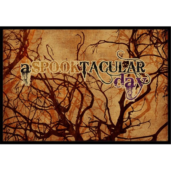 Carolines Treasures A Spook Tacular Day Halloween Indoor Or Outdoor Doormat- 24 x 36 in. - SB3016JMAT