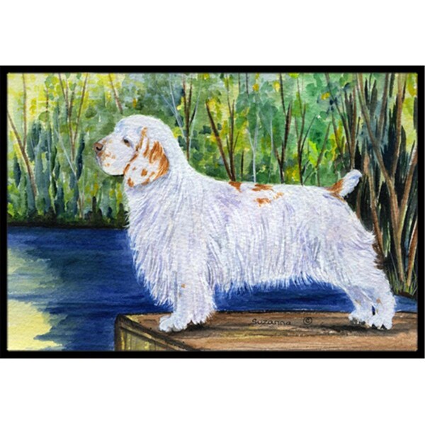 Carolines Treasures Clumber Spaniel Doormat - 24 x 36 in. - SS8261JMAT