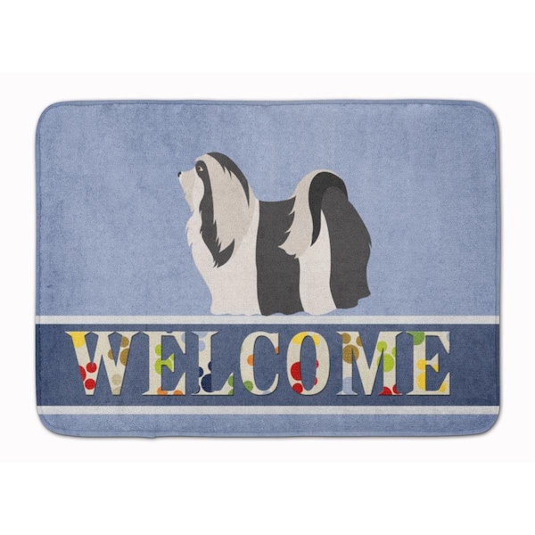 Carolines Treasures Havanese Welcome Machine Washable Memory Foam Mat - BB8314RUG