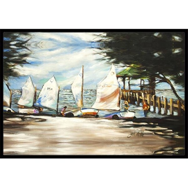Carolines Treasures Carolines Treasures JMK1077MAT Sailing Lessons Sailboats Indoor & Outdoor Mat; 18 x 27 in. - JMK1077MAT