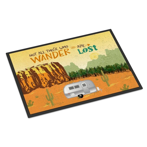 Carolines Treasures 18 x 27 in. Airstream Camper Camping Wander Indoor or Outdoor Mat - CA71858