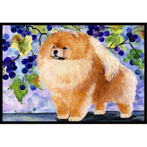 Carolines Treasures Pomeranian Doormat - 24 x 36 in. - SS8251JMAT