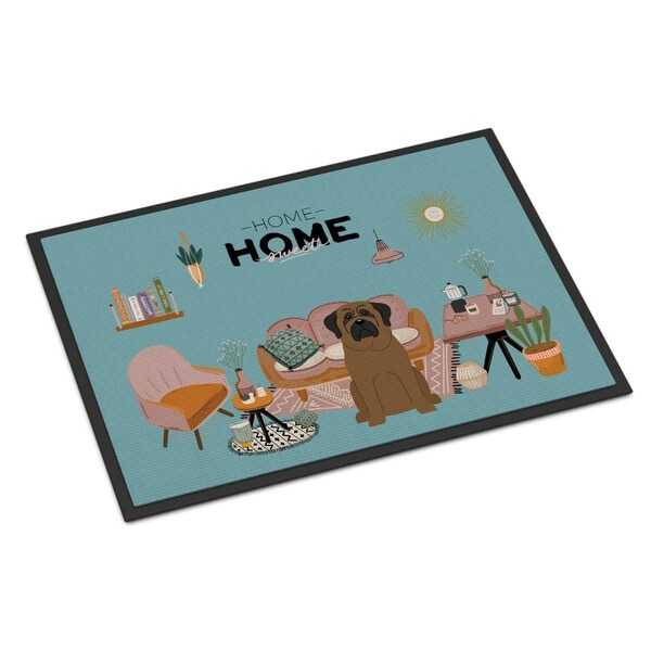 Carolines Treasures 24 x 36 in. Bullmastiff Sweet Home Indoor or Outdoor Mat - CK7929JMAT