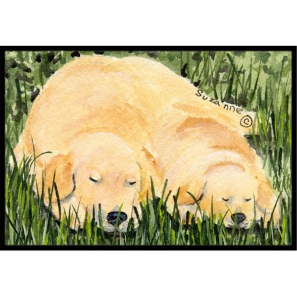 Carolines Treasures 18 x 27 in. Golden Retriever Indoor Outdoor Doormat - SS8838MAT