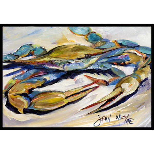 Carolines Treasures Blue Crab Indoor and Outdoor Mat- 24 x 36 in. - JMK1092JMAT