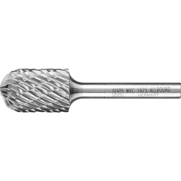Pferd Carbide Bur - Cylind. (radius end), OMNI cut - 5/8" x 1" x 1/4" Shank - SC-6 - 28030