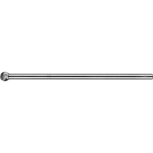 Pferd Carbide Bur - Ball Shape, DBL Cut - 3/8" x 5/16" x 1/4" Ext. Shank - SD-3L6 - 25932