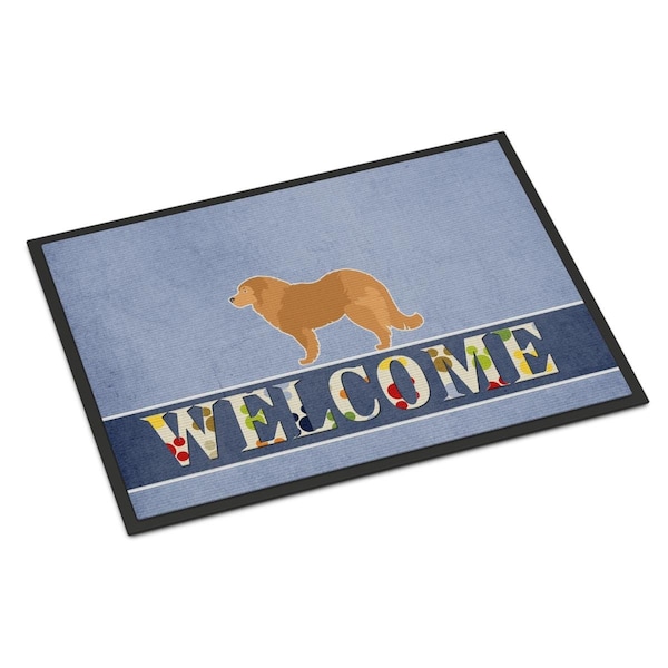 Carolines Treasures 24 x 36 in. Caucasian Shepherd Dog Welcome Indoor or Outdoor Mat - BB5529JMAT