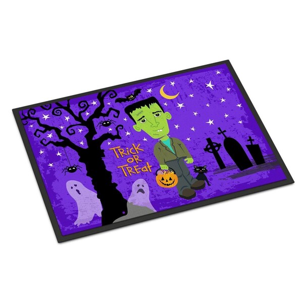 Carolines Treasures Halloween Frankie Frankenstein Indoor or Outdoor Mat 18x27 - VHA3021MAT
