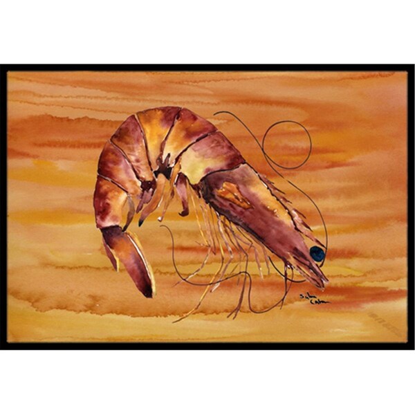 Carolines Treasures 36 x 24 in. Shrimp Indoor Or Outdoor Doormat - 8140-JMAT