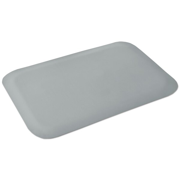 Guardian Floor Protection Antifatigue Mat, 36" L x 24" W, 0.5" Thickness, Solid PVC, Gray - 44020350