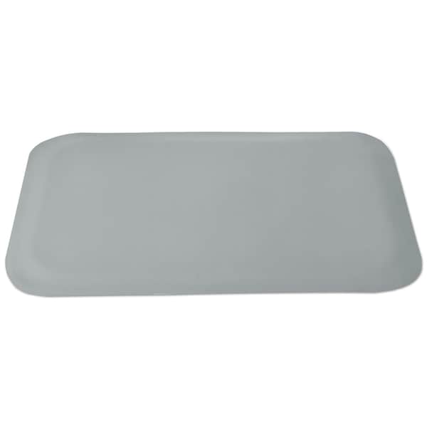Guardian Floor Protection Antifatigue Mat, 36" L x 24" W, 0.5" Thickness, Solid PVC, Gray - 44020350