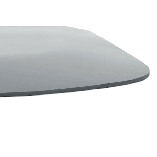 Guardian Floor Protection Antifatigue Mat, 36" L x 24" W, 0.5" Thickness, Solid PVC, Gray - 44020350
