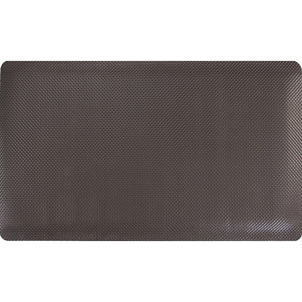 Apache Mills Antifatigue Mat, 3 ft L x 5 ft W, 11/16 in Thickness, Rubberized, Black - 3913609003X5