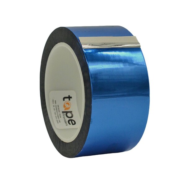 Wod Tape MPFT1 Metalized Polyester Mylar Film Tape Blue: 2 in. x 72 yds, 24PK - WOD MPFT1-02000-24-72-BLU